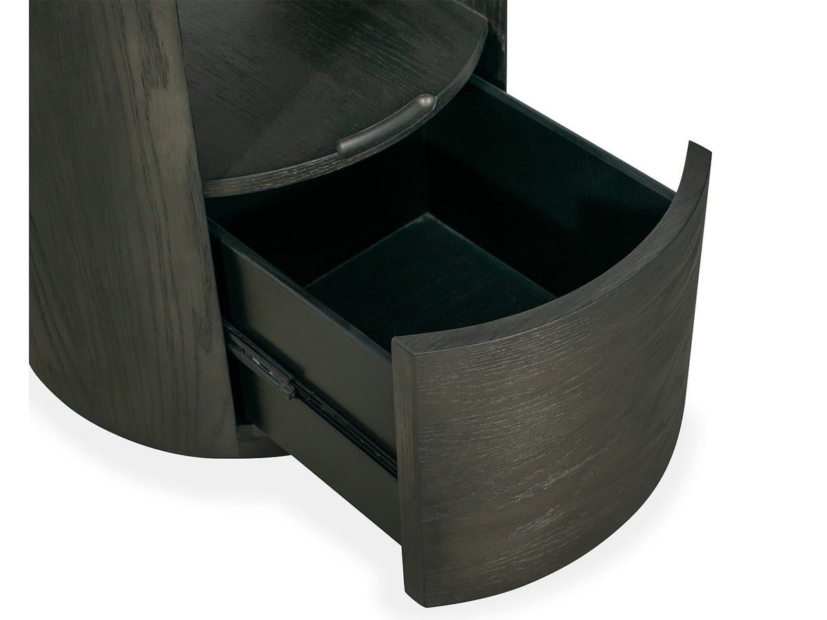 Magnussen Home Bosley Coffee Bean Round Cocktail Table With 2 Round End Table