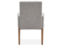 Magnussen Home Lindon Belgian Wheat Extendable Rectangular Dining Table With 2 Grey Side Chairs 2 Arm Chairs And Buffet