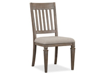 Magnussen Home Lancaster Dovetail Grey Extendable Rectangular Dining Table With 4 Side Chairs And 2 Arm Chairs