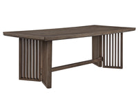 Magnussen Home Kavanaugh Weathered Kona Brown Trestle Dining Table