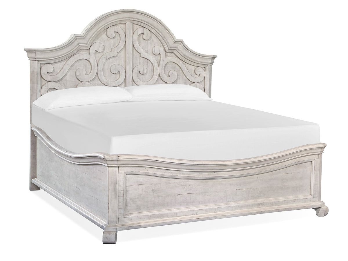 Magnussen Home Bronwyn Alabaster Queen/King Shaped Rails