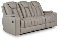 Elevate Edges Reclining Sofa with Drop Down Table