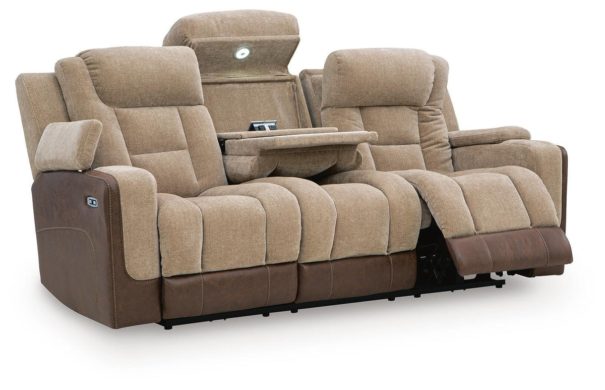 Mixed Motion Power Reclining Sofa