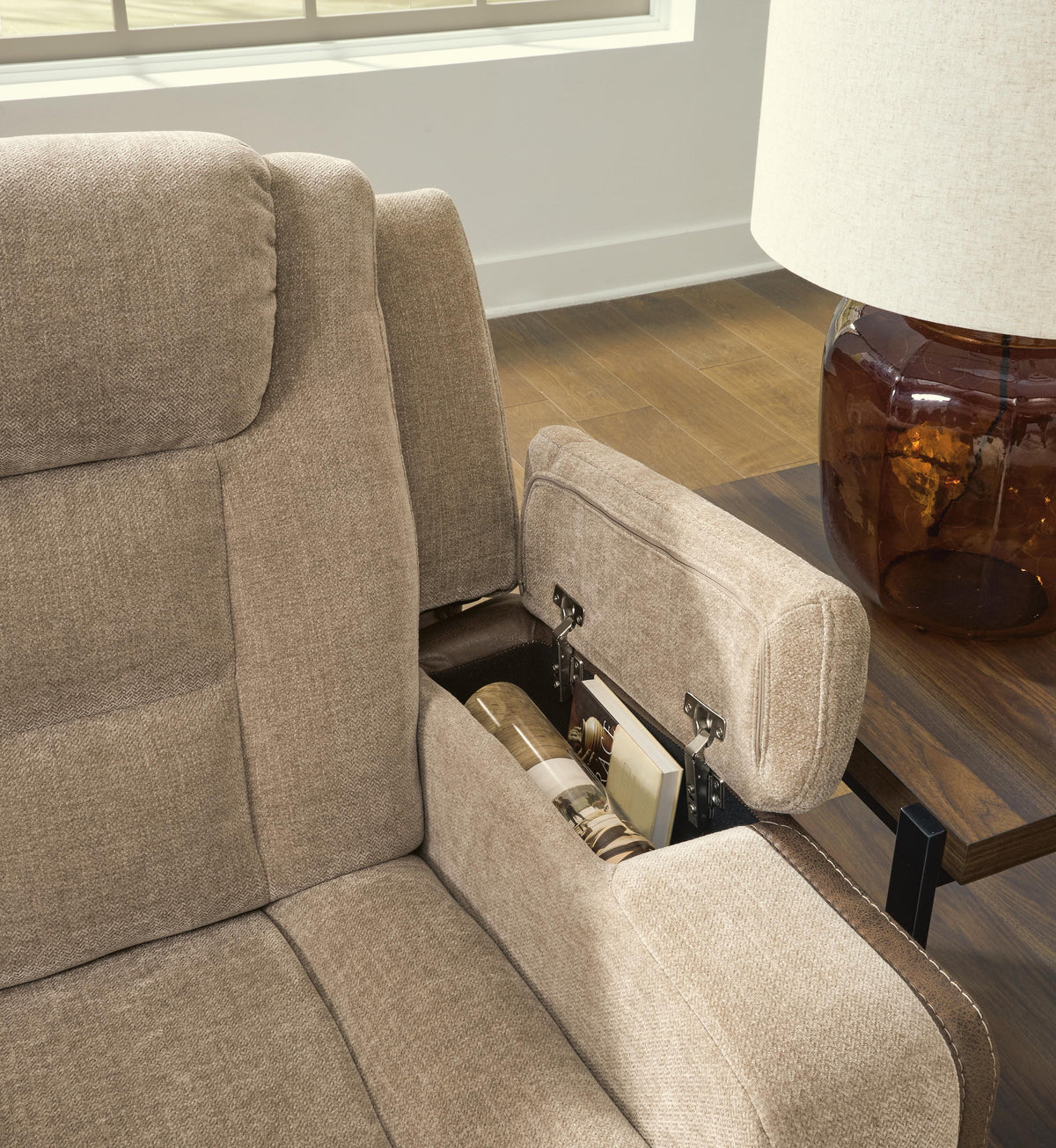 Mixed Motion Power Reclining Sofa