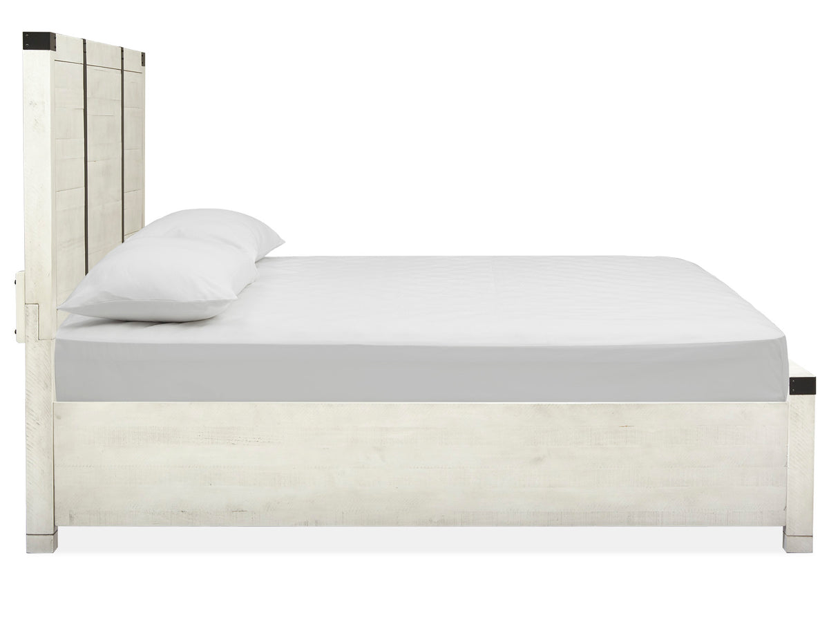 Magnussen Home Chesters Mill Alabaster California King Panel Storage Bed