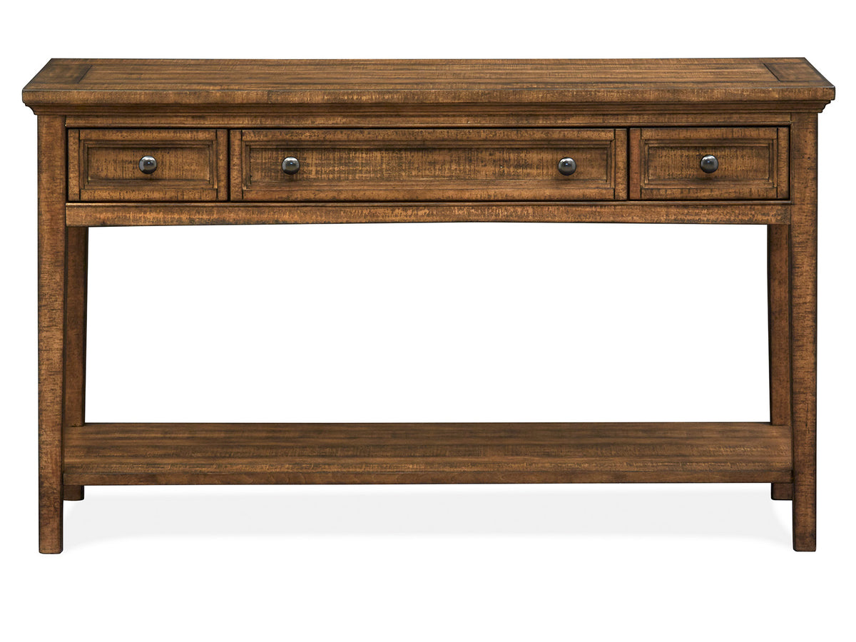 Magnussen Home Bay Creek Toasted Nutmeg Rectangular Sofa Table