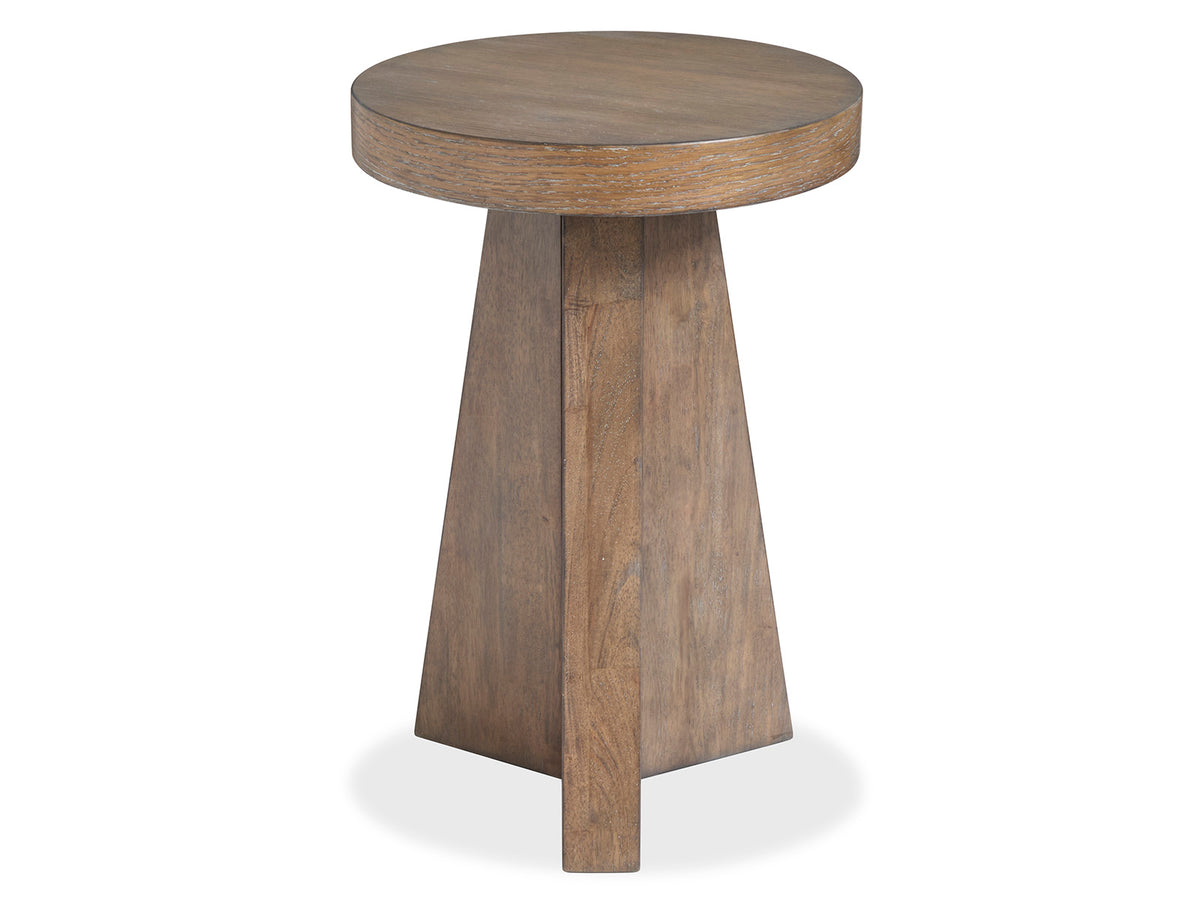 Magnussen Home Lansbury Antique Wheat Round Accent End Table