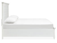 Magnussen Home Charleston White Dove King White Panel Bed