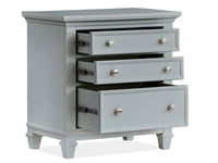 Magnussen Home Charleston Harbor Gray Queen Grey Panel Bed With Nightstand