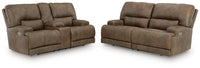 Beckley Place Power Reclining Sofa and Loveseat