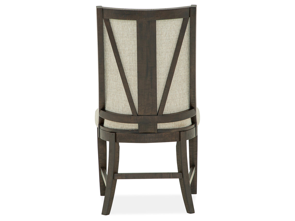 Magnussen Home Westley Falls Graphite Upholstered Host Chair Two Pack