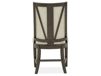 Magnussen Home Westley Falls Graphite Upholstered Host Chair Two Pack