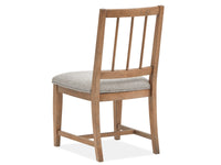 Magnussen Home Lindon Belgian Wheat Extendable Rectangular Dining Table With 2 Grey Side Chairs 2 Arm Chairs And Buffet