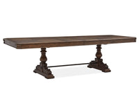 Magnussen Home Durango Willadeene Brown Extendable Trestle Dining Table With 6 Side Chairs And Buffet