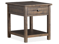 Magnussen Home Smithton Homestead Brown Rectangular End Table