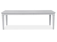Magnussen Home Charleston Harbor Gray Grey Extendable Rectangular Dining Table With 4 Side Chairs Bench And Server
