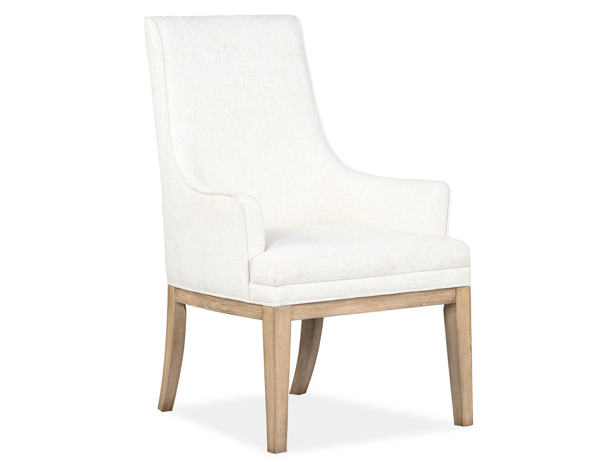 Magnussen Home Coventry Honey Maple Upholstered Host Chair Two Pack