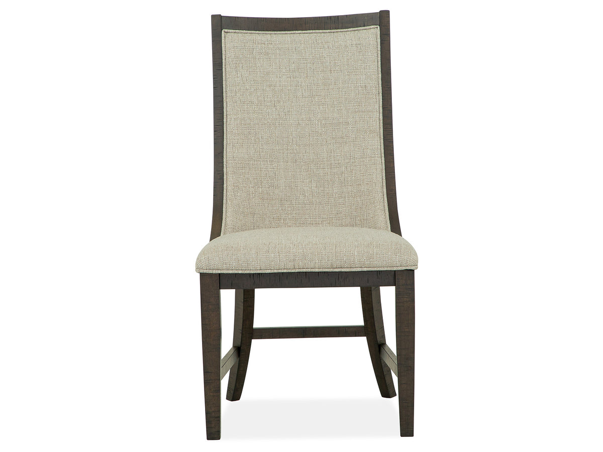 Magnussen Home Westley Falls Graphite Upholstered Host Chair Two Pack