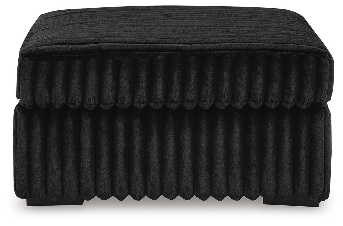 Midnight-Madness 2-Piece Sectional and Ottoman