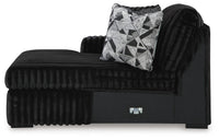 Midnight-Madness 2-Piece Sectional and Ottoman