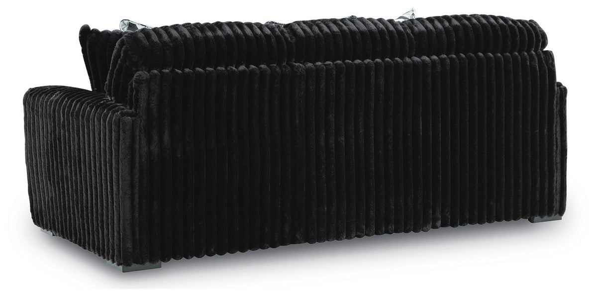 Midnight-Madness Sofa and Oversized Ottoman