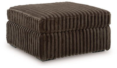 Midnight-Madness Loveseat, Oversized Chaise and Ottoman