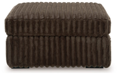 Midnight-Madness Loveseat, Oversized Chaise and Ottoman