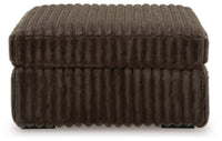 Midnight-Madness 4-Piece Sectional and Oversized Accent Ottoman