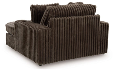 Midnight-Madness Loveseat, Oversized Chaise and Ottoman