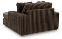 Midnight-Madness Loveseat, Oversized Chaise and Ottoman