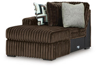 Midnight-Madness 3-Piece Sectional, Oversized Chair and Ottoman