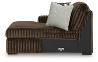 Midnight-Madness 3-Piece Sectional, Oversized Chair and Ottoman