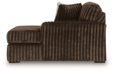 Midnight-Madness 4-Piece Sectional and Oversized Accent Ottoman