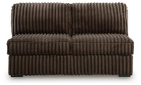 Midnight-Madness 4-Piece Sectional and Oversized Accent Ottoman