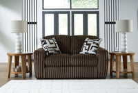 Midnight-Madness Loveseat, Oversized Chaise and Ottoman