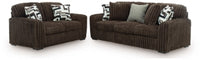 Midnight-Madness Sofa and Loveseat