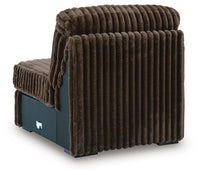Midnight-Madness 3-Piece Sectional, Oversized Chair and Ottoman