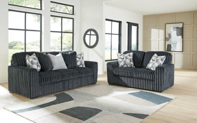 Midnight-Madness Sofa and Loveseat