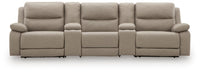 Narwhal Place 5-Piece Reclining Sectional with Storage Consoles