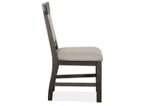 Magnussen Home Bellamy Peppercorn Extendable Rectangular Dining Table With 2 Benches 2 Upholstered Side Chairs And Server