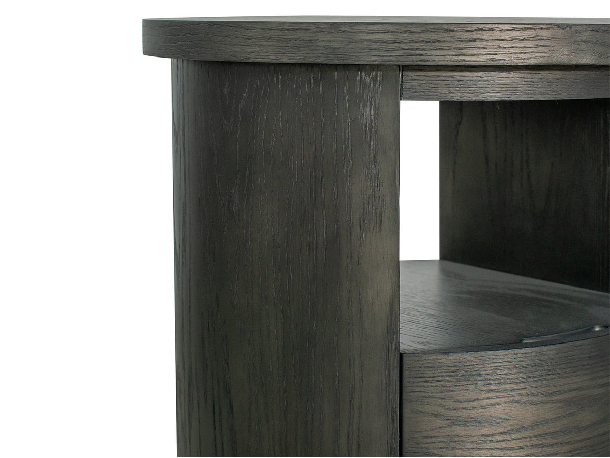 Magnussen Home Bosley Coffee Bean Round Cocktail Table With 2 Round End Table