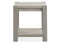 Magnussen Home Burgess Calico Grey Rectangular End Table