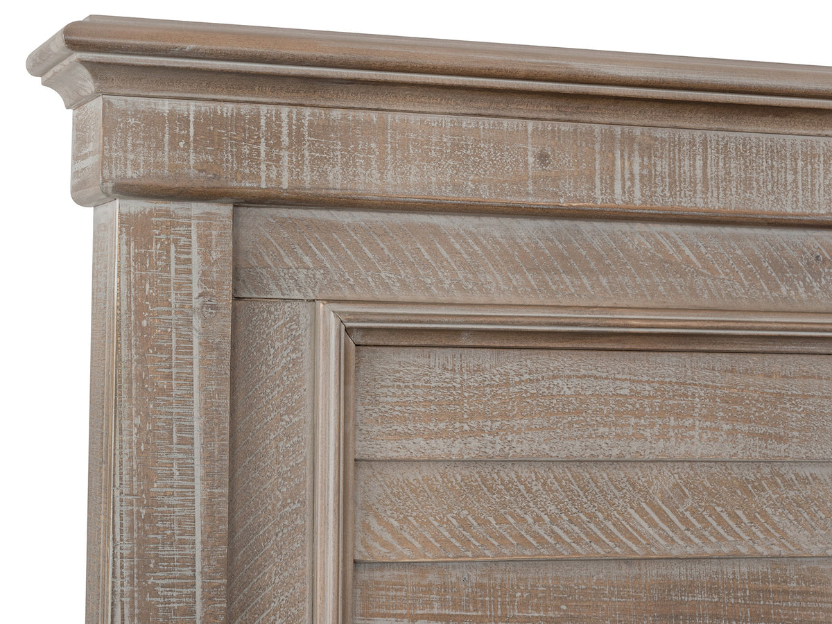 Magnussen Home Lancaster Dovetail Grey California King Shutter Panel Bed