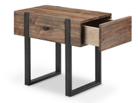 Magnussen Home Prescott Rustic Honey And Distressed Iron Rectangular Cocktail Table With 2 Chairside End Table