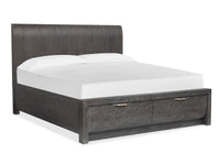 Magnussen Home Kinsley Black Heron King Panel Storage Bed