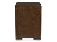 Magnussen Home Rowan Espresso King Upholstered Panel Bed With Nightstand