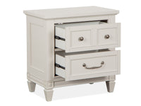 Magnussen Home Willowbrook Egg Shell White Drawer Nightstand