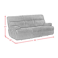 Admiral Power Motion Sofa in Masis Black