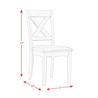 Alex Dining Side Chair Grey (2 PER PACK)