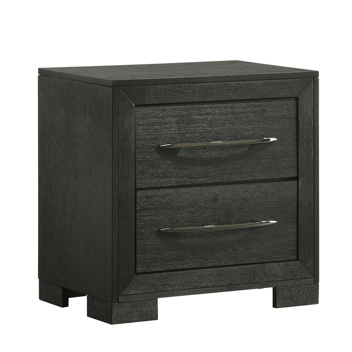 Allan King 4PC Bedroom Set with 2 Nightstands & Chest in Black